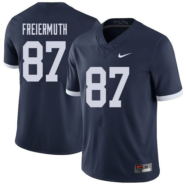 NCAA Nike Men's Penn State Nittany Lions Pat Freiermuth #87 College Football Authentic Throwback Navy Stitched Jersey FUB3098MD